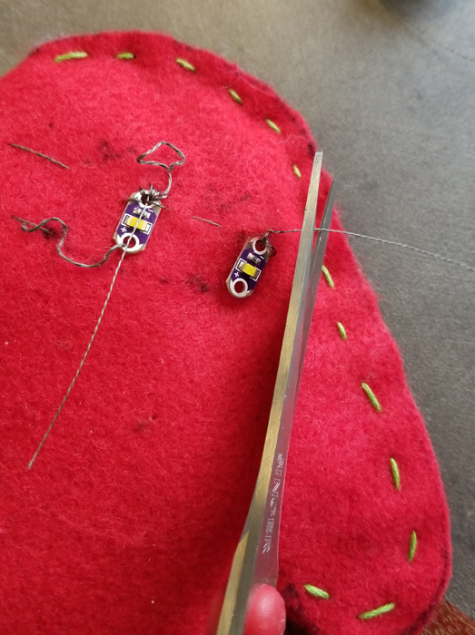 Re-sewing the circuit